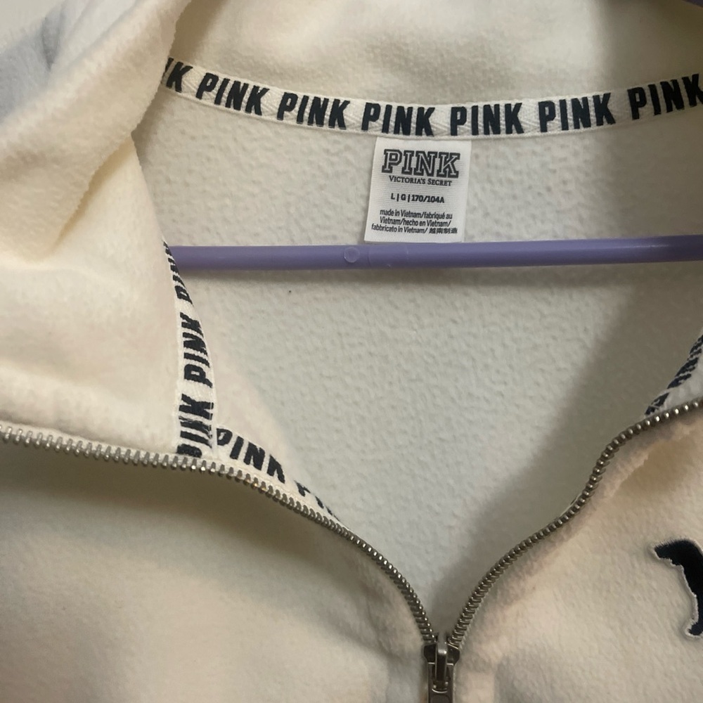 Victoria's Secret white Zip-Up Sweater NWT - Picture 2 of 6